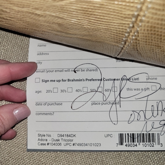 ***GREAT DEAL****Brahmin Tri color Purse - Picture 5 of 14